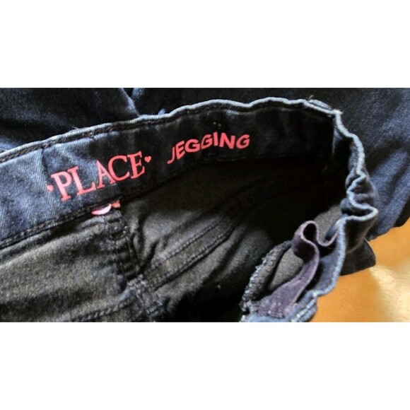 Lot Of 2 Blue Jeans Girls Size 6 Lu Lu Luv & The Childrens Place Jeggings Pants - Picture 7 of 13
